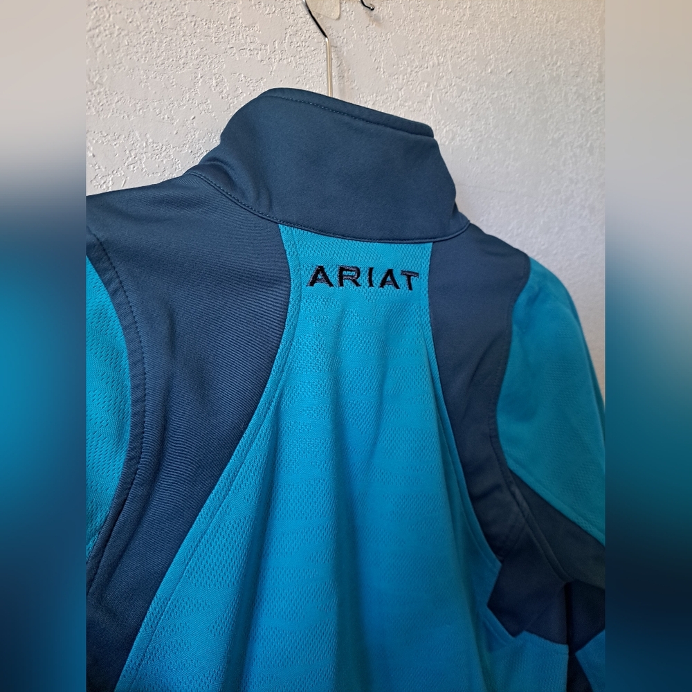 Ariat Women's Teal and Navy Blue  Jacket - Picture 5 of 6